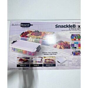 Sabatier Snacklebox 2-Piece Set with Cutting Board Lids